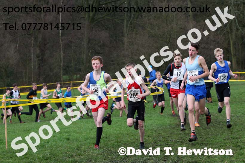 Boys under-15 Northern Cross Country Champs., Witton Park, Blackburn. Photo: David T. Hewitson/Sports for All Pics